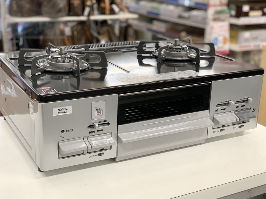 取引場所　南観音　K 2302-379 NORITZ ガステーブル　都市ガス用　NG60SVR 中古美品 取引場所 南観音 K 2302-379 NORITZ ガステーブル 都市ガス用 NG60SVR