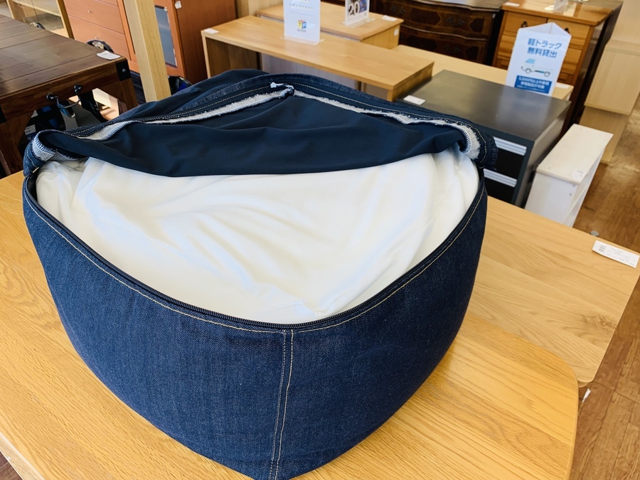 無印良品　ビーズソファー【トレファク南柏】 体にフィットするソファ 小 ポリエステル平織 セット | 無印良品