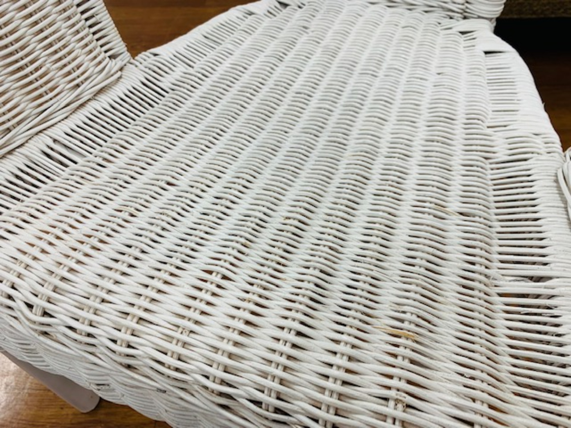 SALE☆【リユース☆エコちょっぷ】ニトリ ホワイトラタンチェア