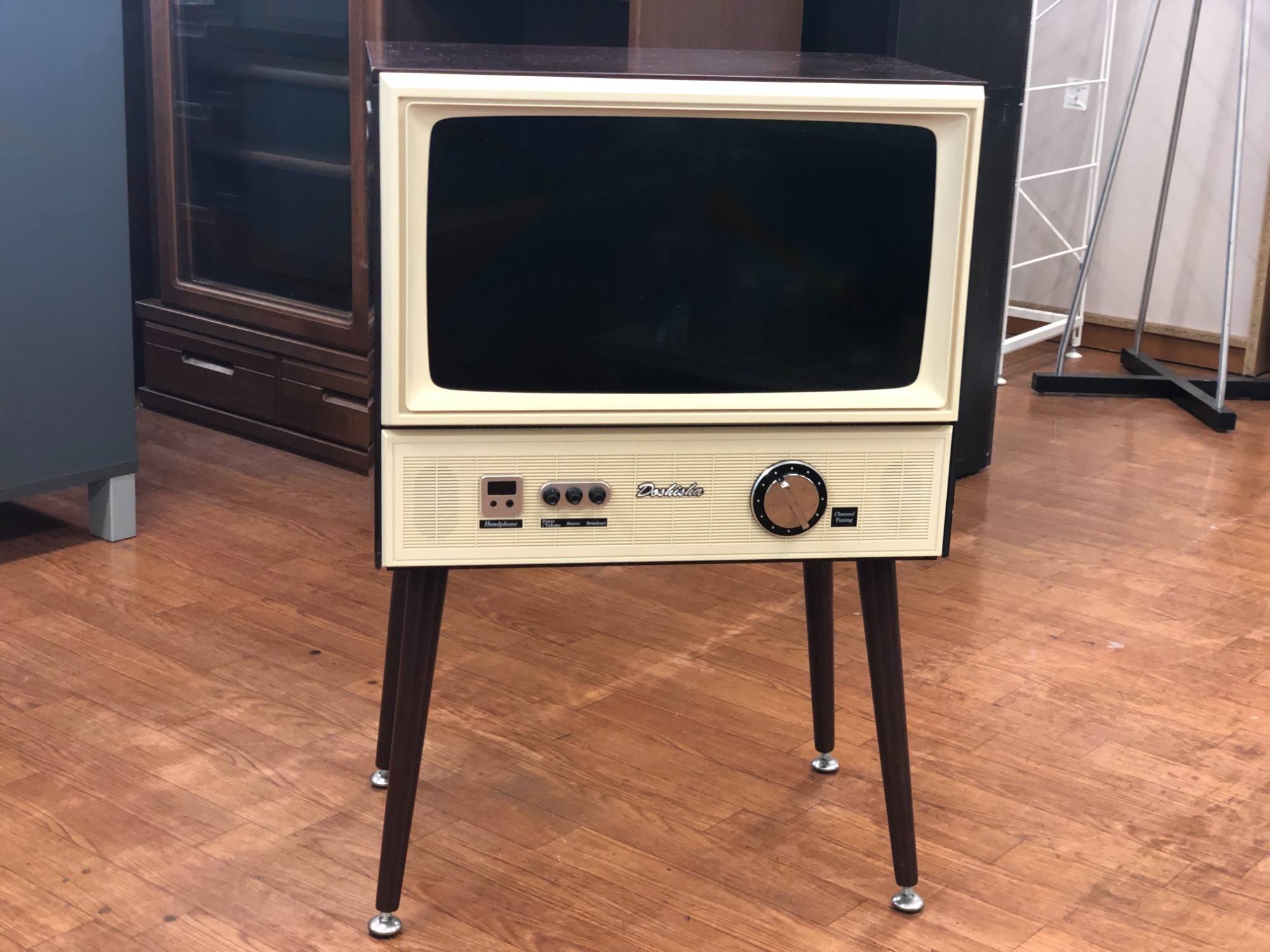 テレビ VT203-BR ドウシシャのレトロテレビブラウン管風 DOSHISHA VT203-BR