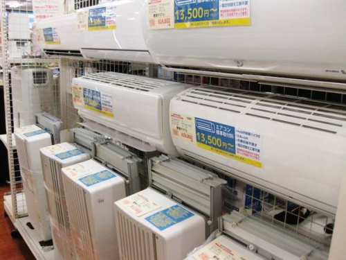 エアコンの扇風機