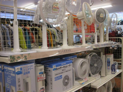 エアコンの扇風機