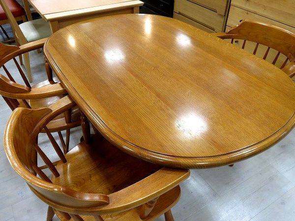 M♦柏木工　ダイニング　4点セット　カントリースタイル　飛騨家具 柏木工 ダイニング 4点セット カントリースタイル 飛騨家具