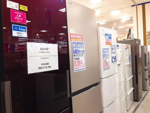 冷蔵庫の買取強化
