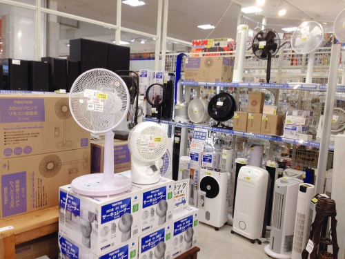 季節家電の扇風機