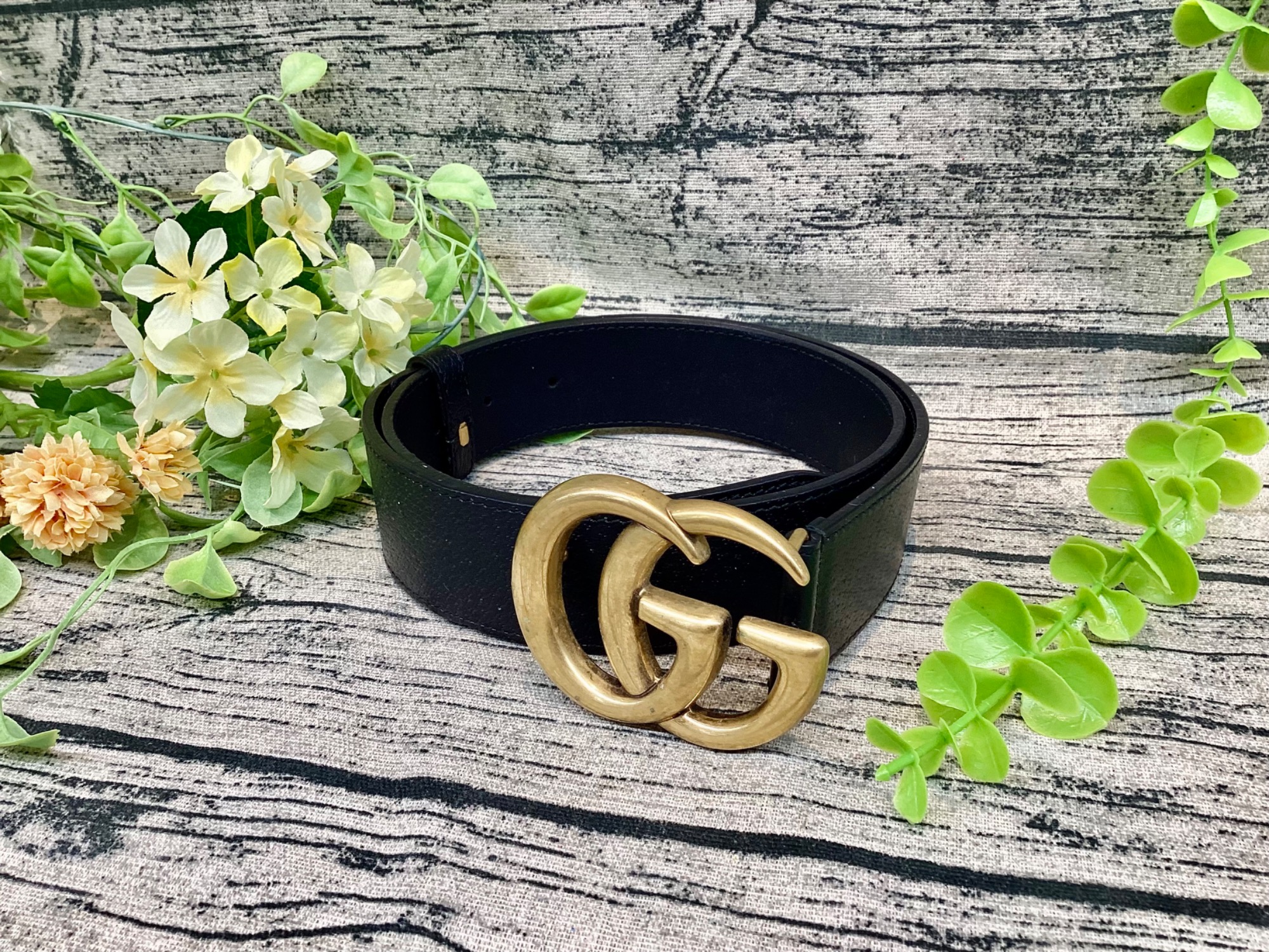 中古・古着通販】GUCCI (グッチ) レザーベルト｜ブランド・古着