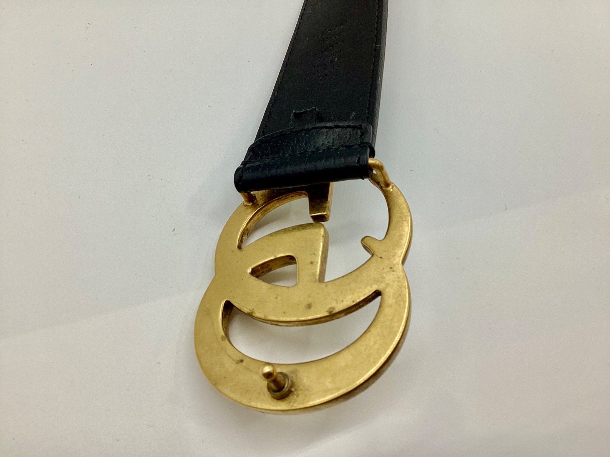 GUCCI グッチ ディアマンテ ベージュ ゴールド レザー ベルト 80/32 新入荷商品GUCCI（グッチ）のレザーベルトのご紹介です。｜2025年05月