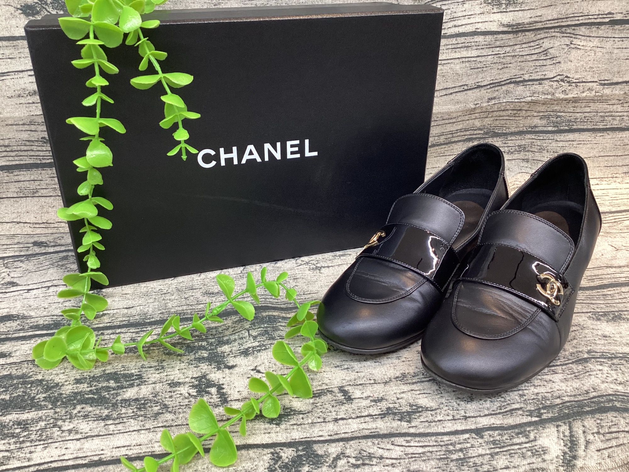 Vintage シャネル CHANEL パンプス ローファー ヒール ココマーク 新入荷商品】CHANEL（シャネル）ココマークヒールローファーのご