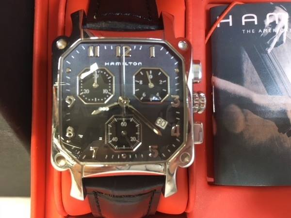 Hamilton ハミルトン クロノグラフ ロイド H19412733 メンズ 動作OK