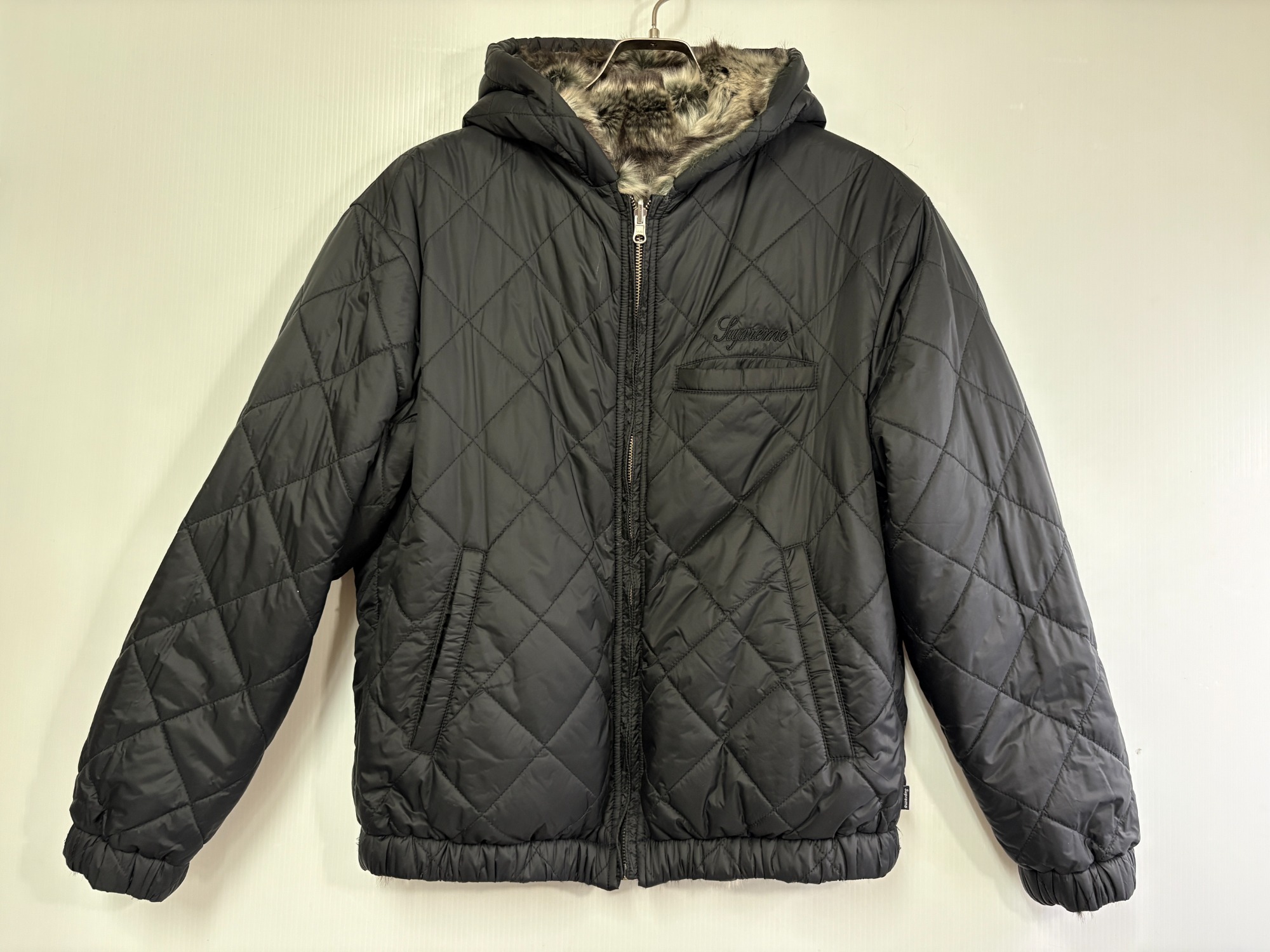 究極の二面性】Supreme Faux Fur Reversible Hooded Jacket SIZE Sのご