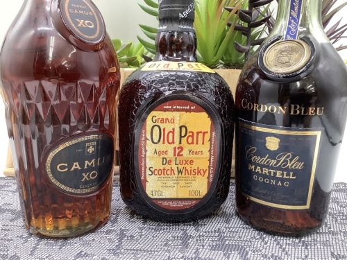 お酒のウイスキー　ブランデー　焼酎　買取