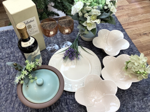 クリスマスの洋食器