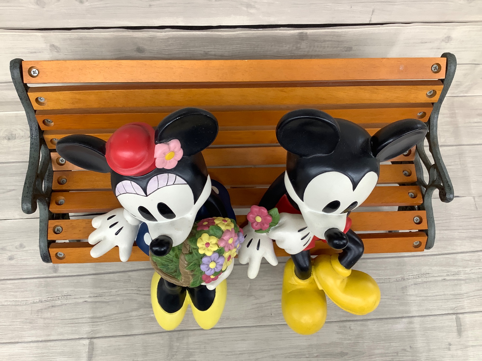 ミッキーミニープランター 約30cm Disney プランター CAR ミッキーマウス＆ミニーマウス （ 植木鉢