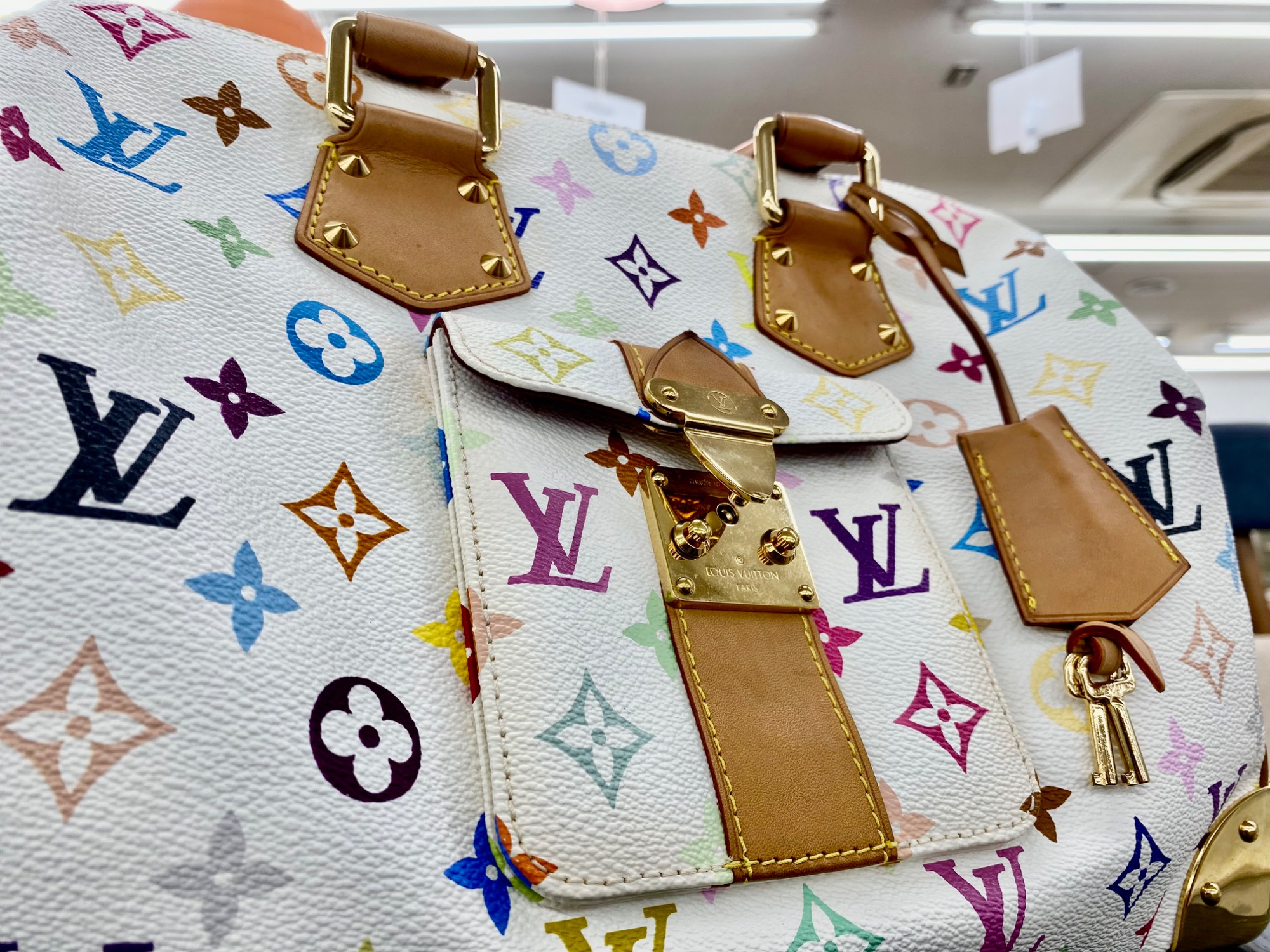 美品　ルイヴィトン ボストンバッグ LOUIS VUITTON M41106 VI8903 SPEEDY40 MONOGRAM PATTERNED