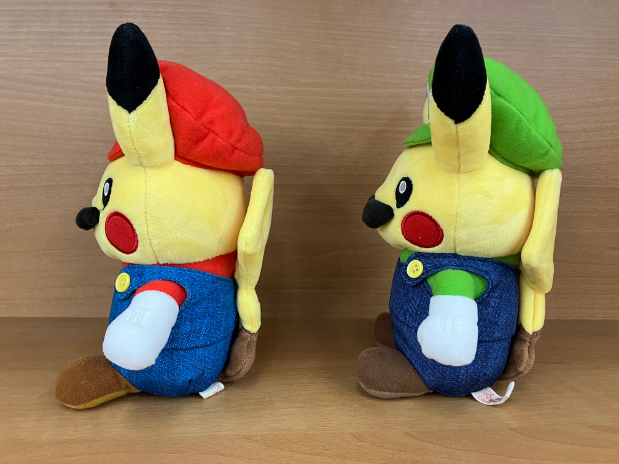 マリオピカチュウ　ルイージピカチュウ　ぬいぐるみ ポケモンセンター マリオピカチュウ ルイージピカチュウ マスコット