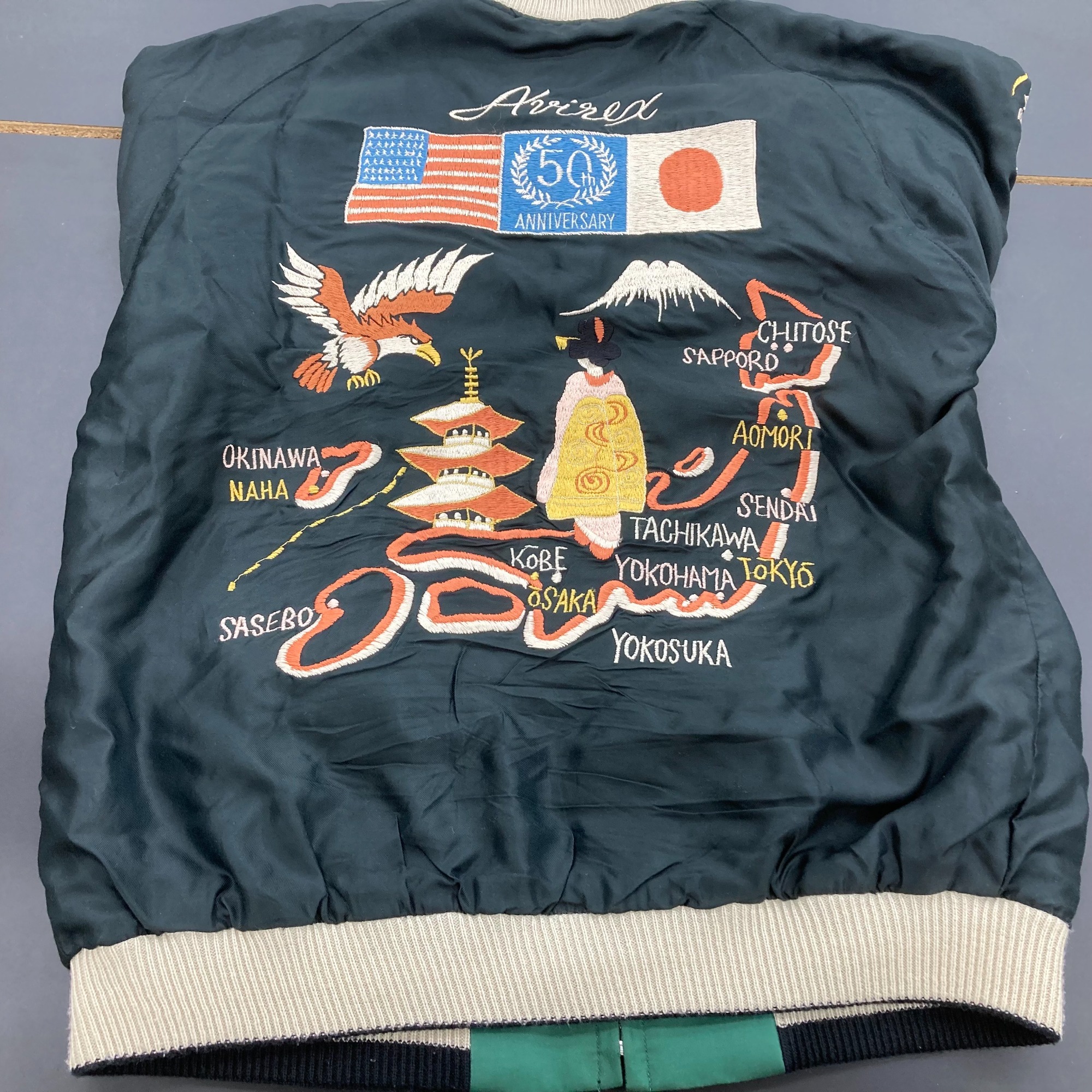 極美品 東洋エンタープライズ × アヴィレックス リバーシブル スカジャン 東洋エンタープライズ×AVIREX（アヴィレックス）のリバーシブル