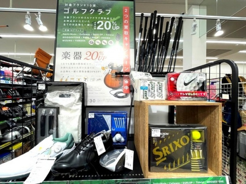 ゴルフクラブの楽器