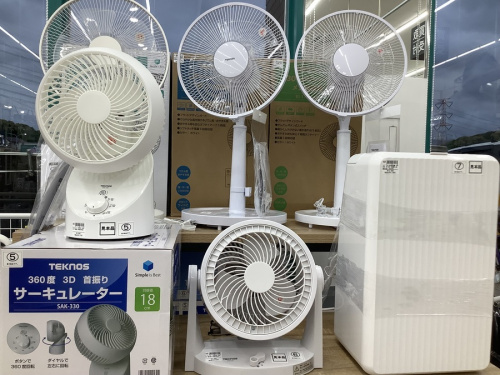 夏物家電の扇風機
