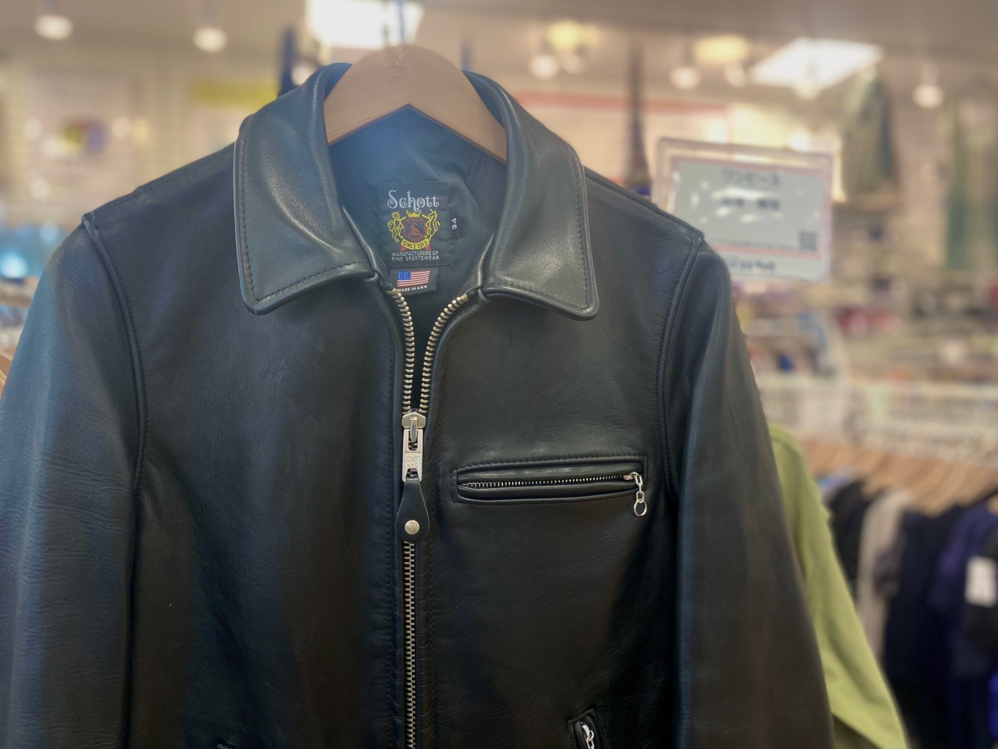 ショットブロス　ライダースジャケット SCHOTT BROS./ショットブロス】のレザーライダースジャケットを買取