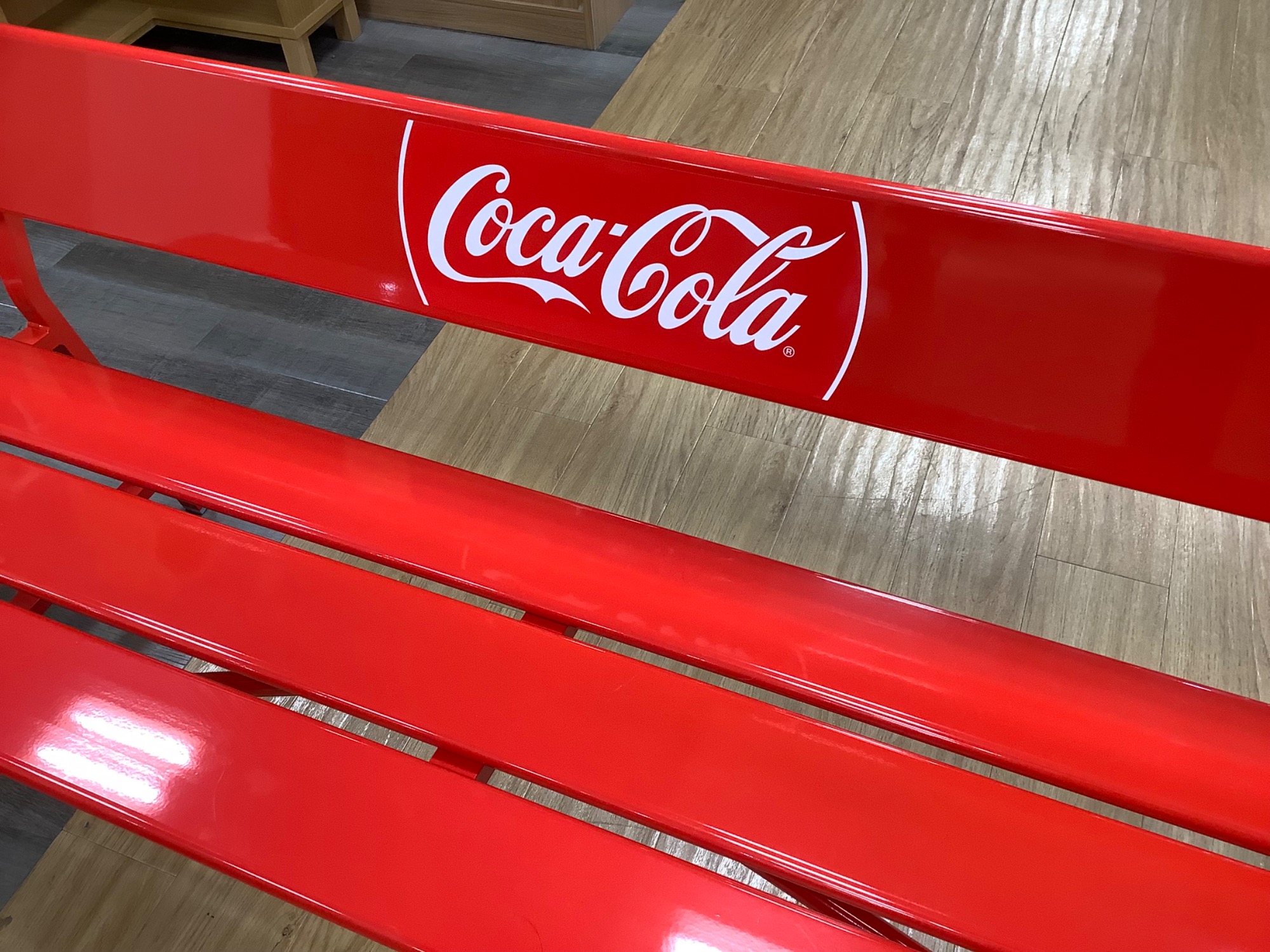 コカ・コーラ ベンチ 幅150cm イス アルミベンチ coca cola