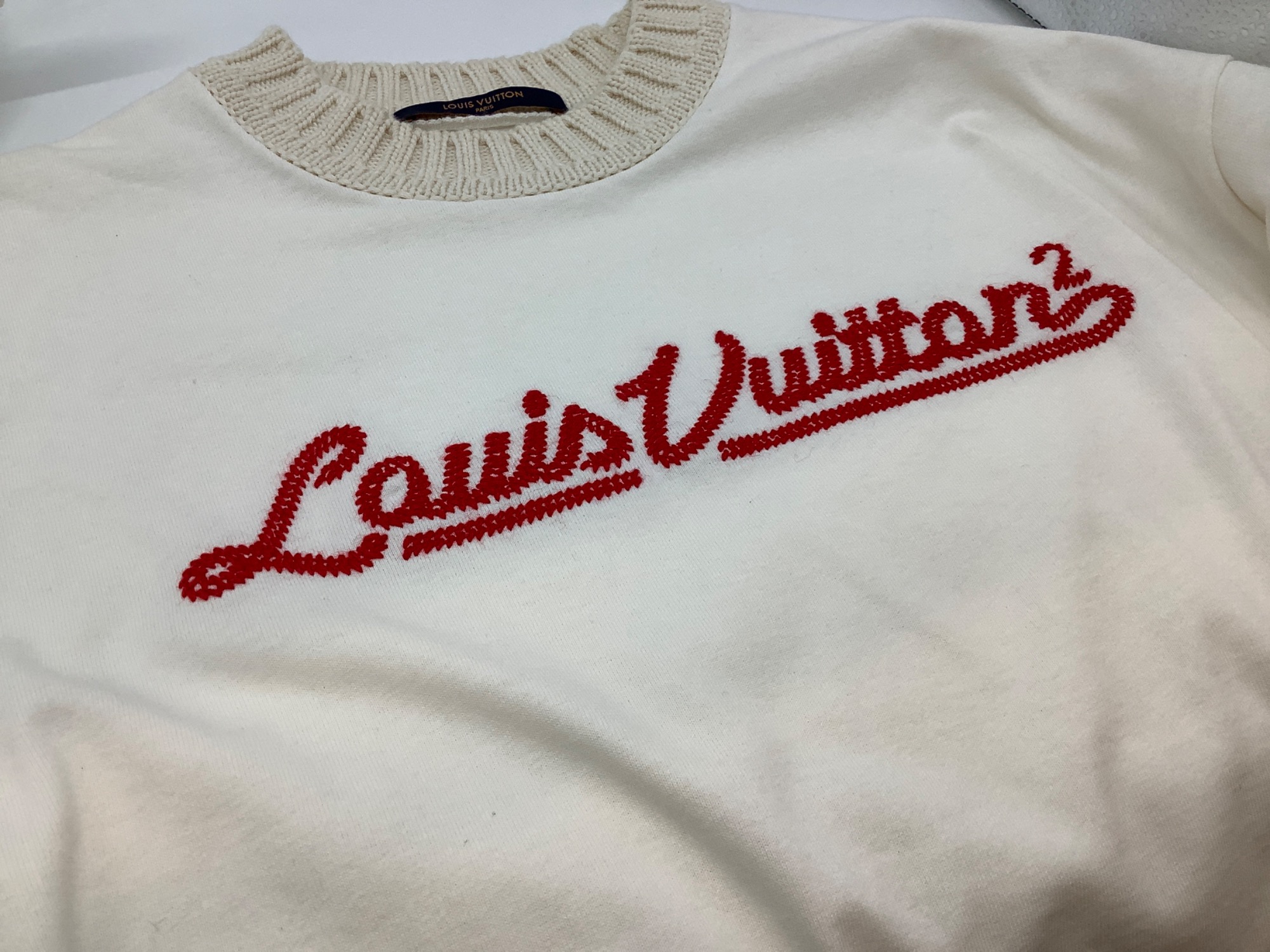 Louis Vuitton LV エンブロイダリー コットンTシャツ 1AHW60 brand-td-store_00015401
