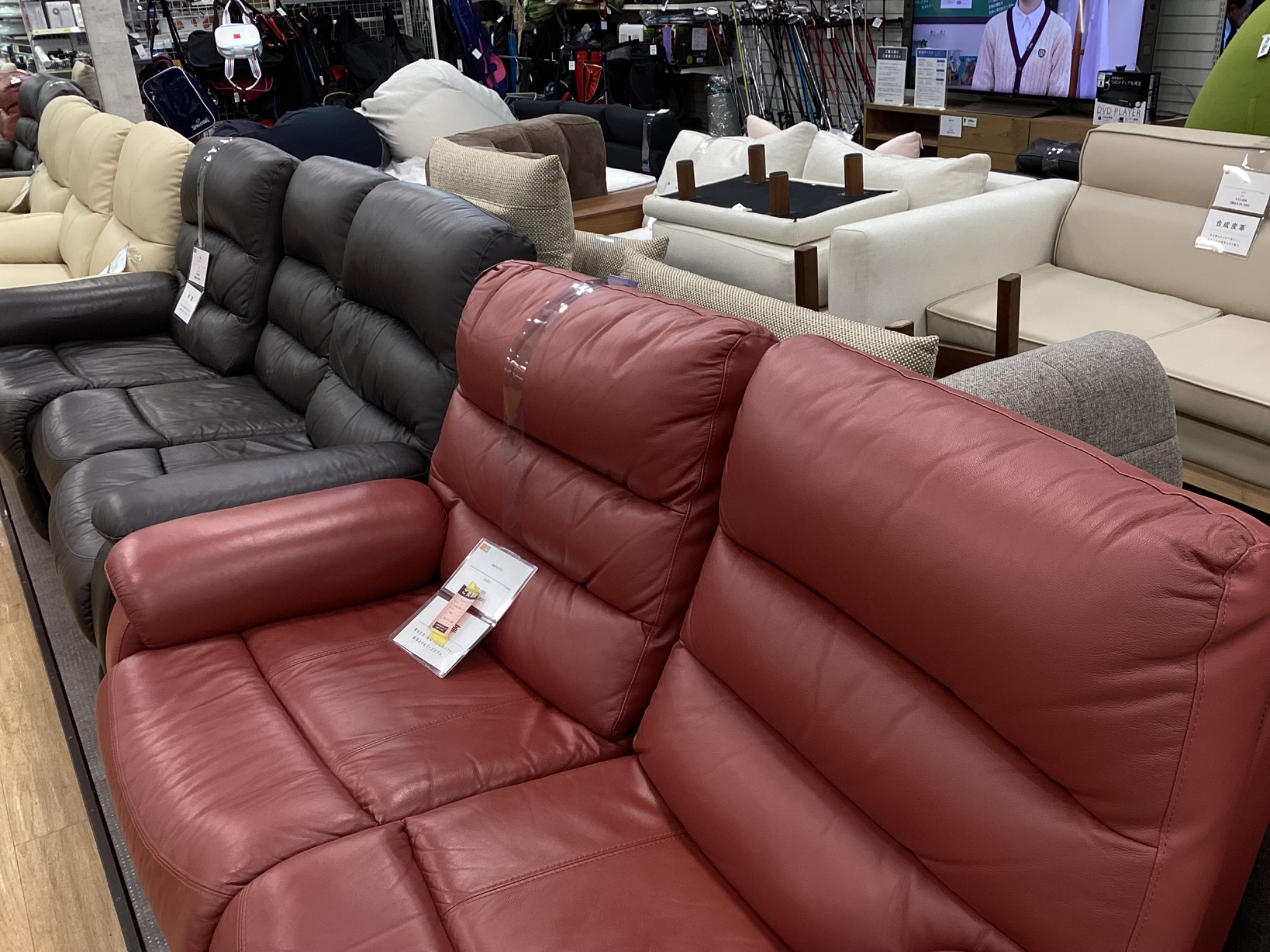 ニトリ2人掛けソファ　コウテイ2 ダークブラウン ニトリ2人掛けソファコウテイ2 ダークブラウン