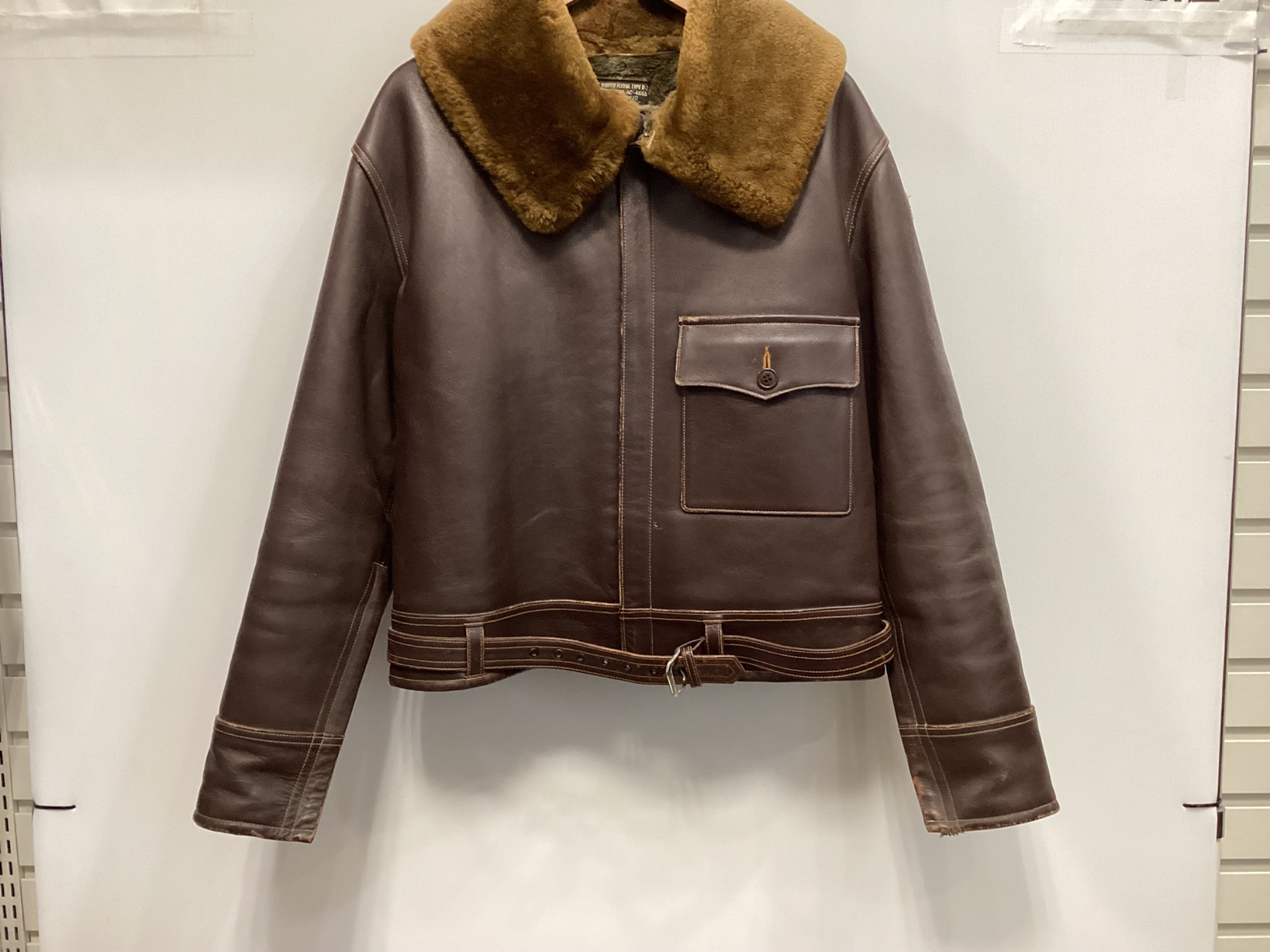 希少サイズ BUZZRICKSON b-2 レザーフライトジャケット 34 BUZZ RICKSON'S (バズリクソンズ) B-2レザーフライトジャケット