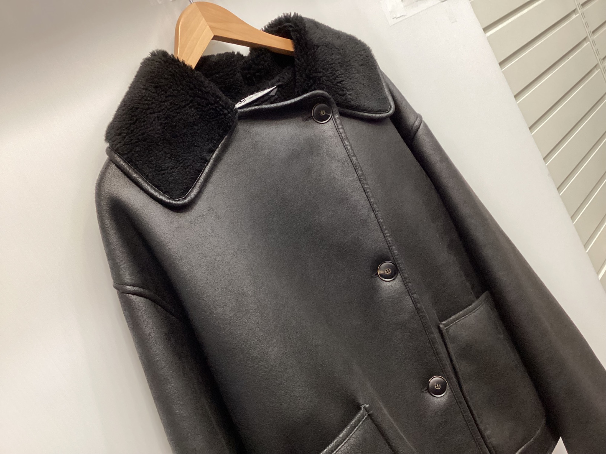 ZARA(ザラ) ダブルフェイスジャケット レディース ブラック買取入荷