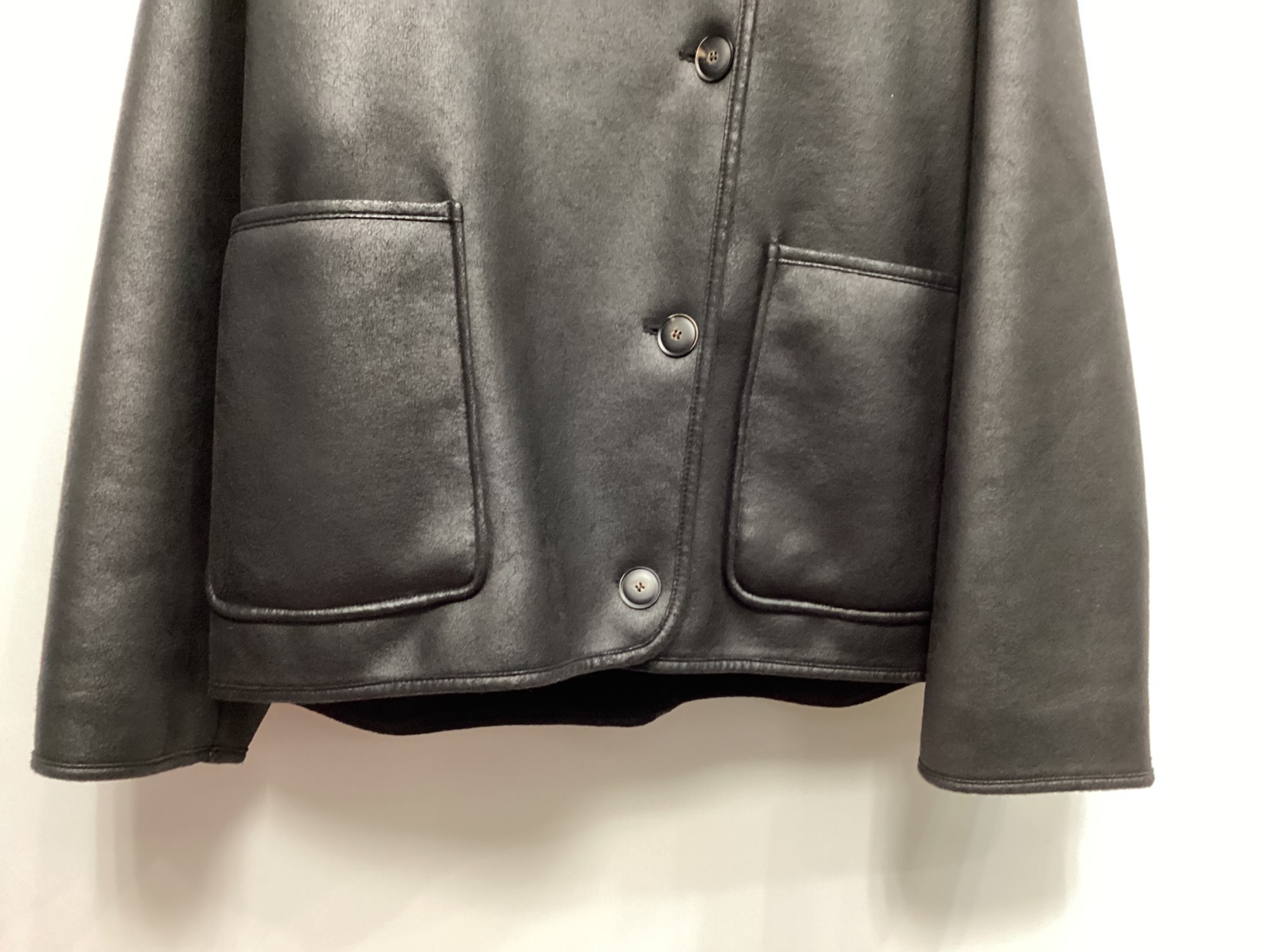 さら ZARA(ザラ) ダブルフェイスジャケット レディース ブラック買取入荷