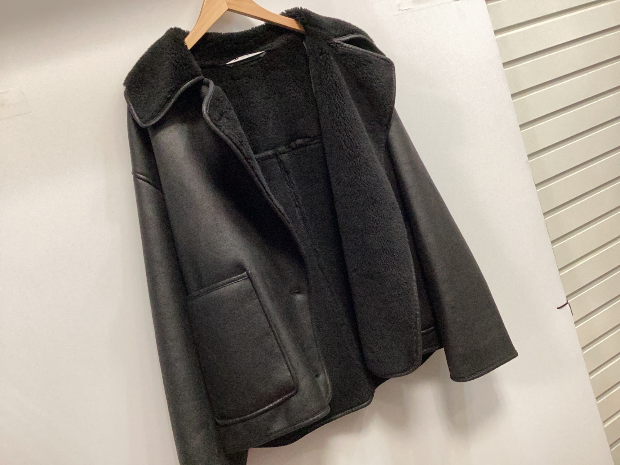 ZARA(ザラ) ダブルフェイスジャケット レディース ブラック買取入荷