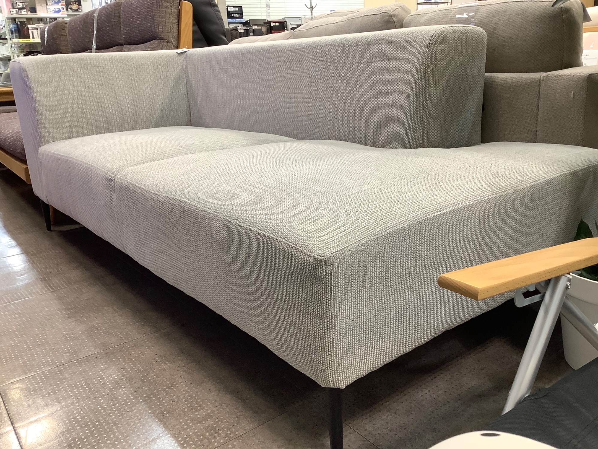 FUJIEI (藤栄) 3人掛けソファー グレー DANKE OneArmSofa買取入荷致し