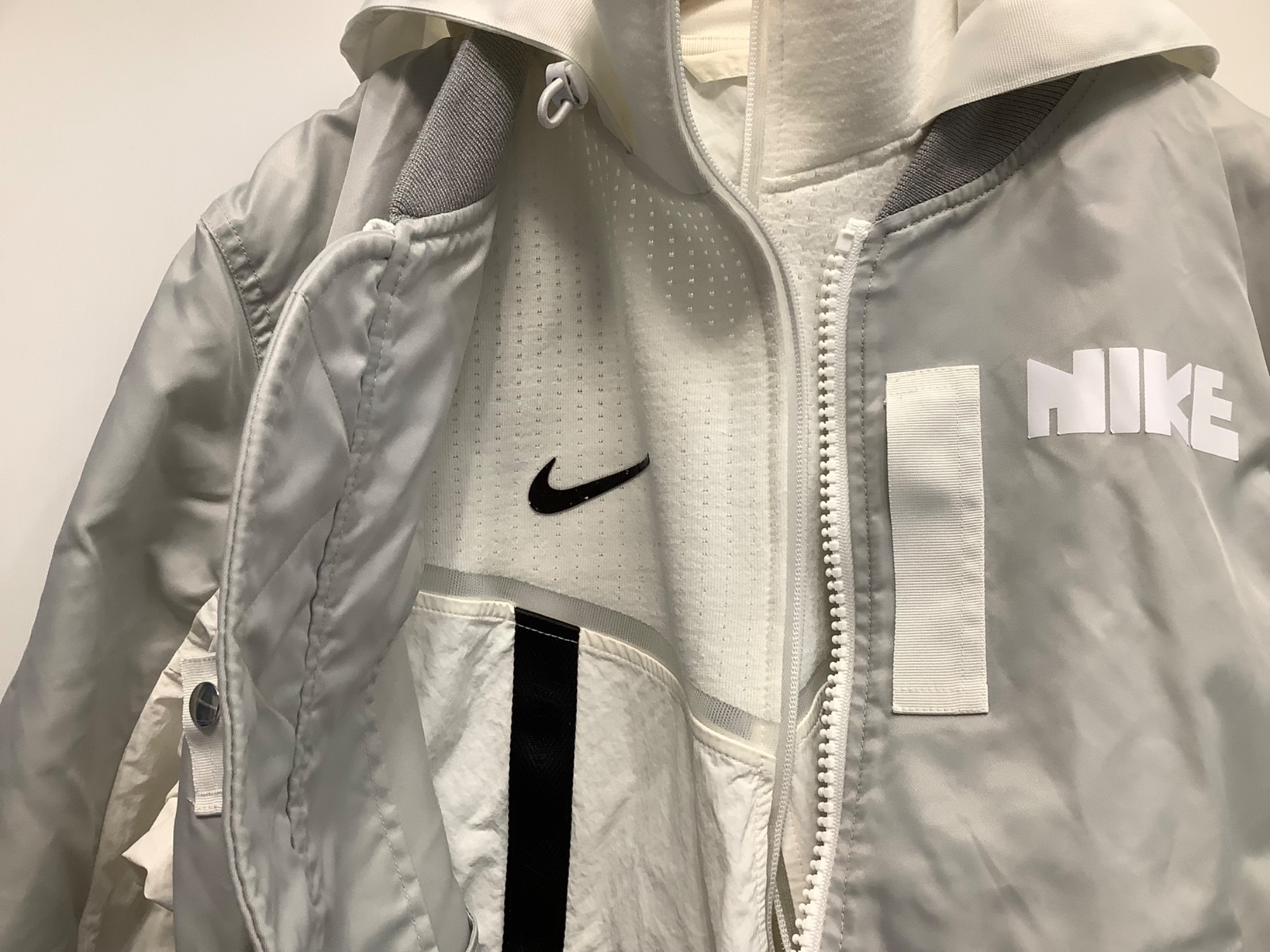 NIKE (ナイキ) sacai (サカイ) NRG LAYERED JKT ボンバー レイヤード