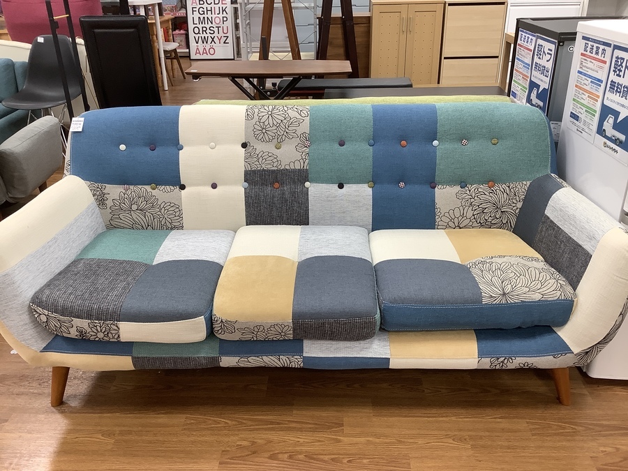 ソファ 【トレファク府中店】人気のパッチワークソファ！