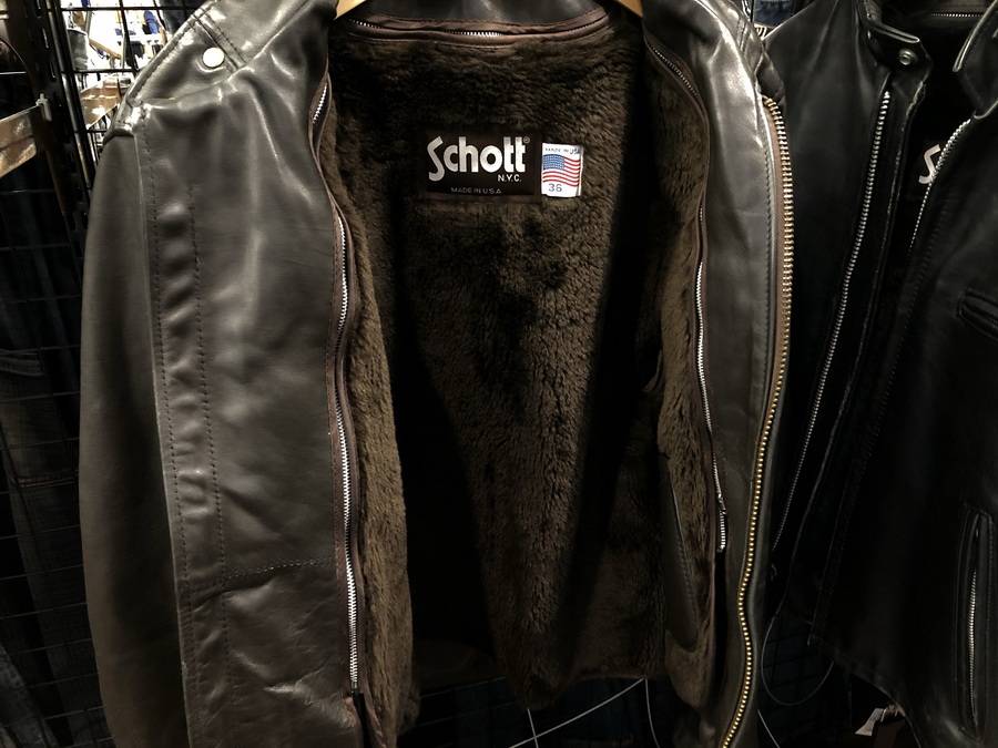 Schott(ショット）レザーライダースジャケット入荷【八王子めじろ台店  