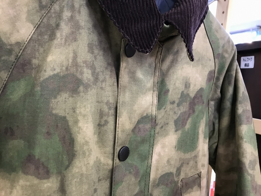 Barbourの迷彩柄オイルジャケットが入荷致しました Barbourの迷彩柄オイルジャケットが入荷致しました