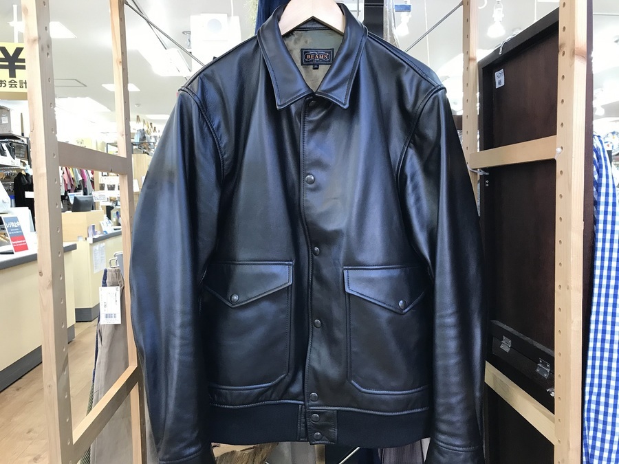 BEAMS PLUS A2ミリタリーレザーブルゾン 買取致しました