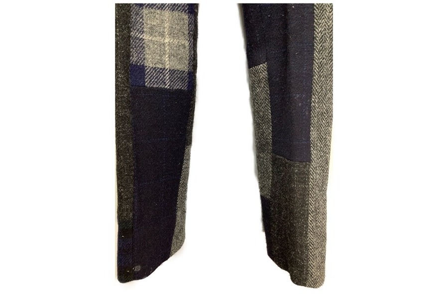 ユナイテッドアローズ×ニックウースター ハリスツイードパッチワークジレベスト46 UNITED ARROWS x NICK WOOSTER ハリスツイードパッチワーク
