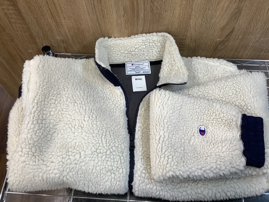 スマホで購入】Champion×RHC Ron Hermanのボアジャケットが入荷いたし