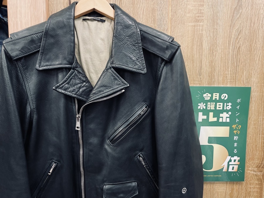 スマホで購入】STONE ISLAND（ストーンアイランド）よりダブルレザー  