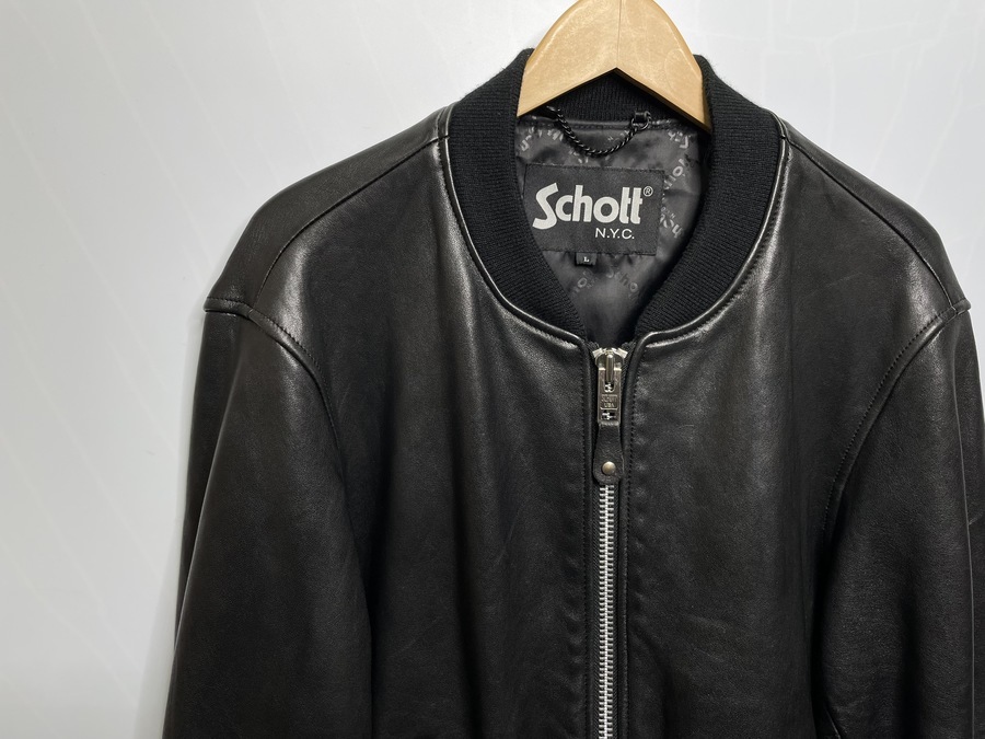 スマホで購入】Schott（ショット）よりLEATHER JACKET BOWERYを