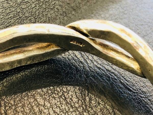 シルバー925の市松