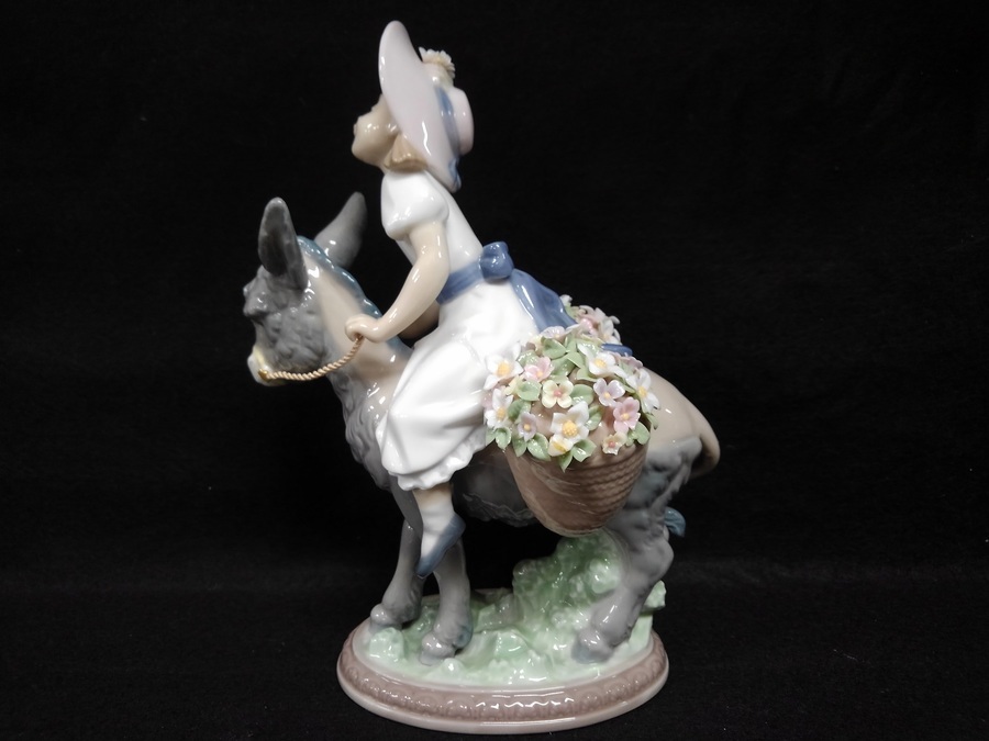 絶版☆LLADRO・リヤドロ【プラテロと花・5465】フィギュリン・女の子