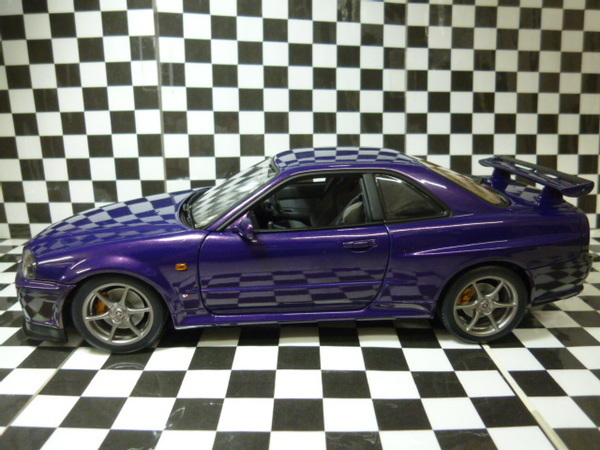 ★美品★ルネのパーカー ミッドナイトネイビー34 オートアート コンポジット 1/18 ニスモ R34 GT-R Z-tune