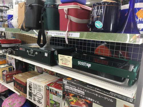 アウトドアのコンロ