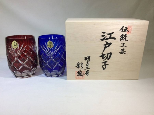 江戸切子のペアタンブラー