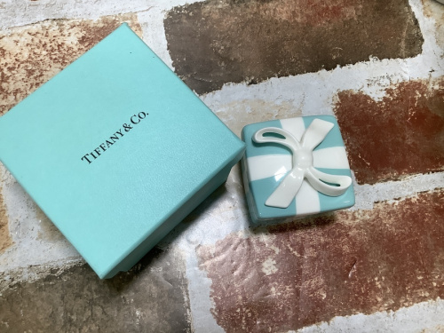 小物入れのミニブルーボウボックス