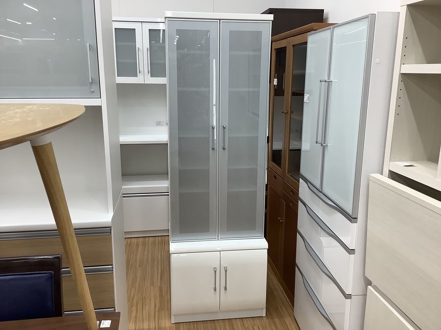 【取りに来られる方限定】キャビネット(ホワイト) のご紹介！【トレファク寝屋川】 キャビネット プリフィーネ2 IF PF2-8085DGWH 白井産業【お客様組立
