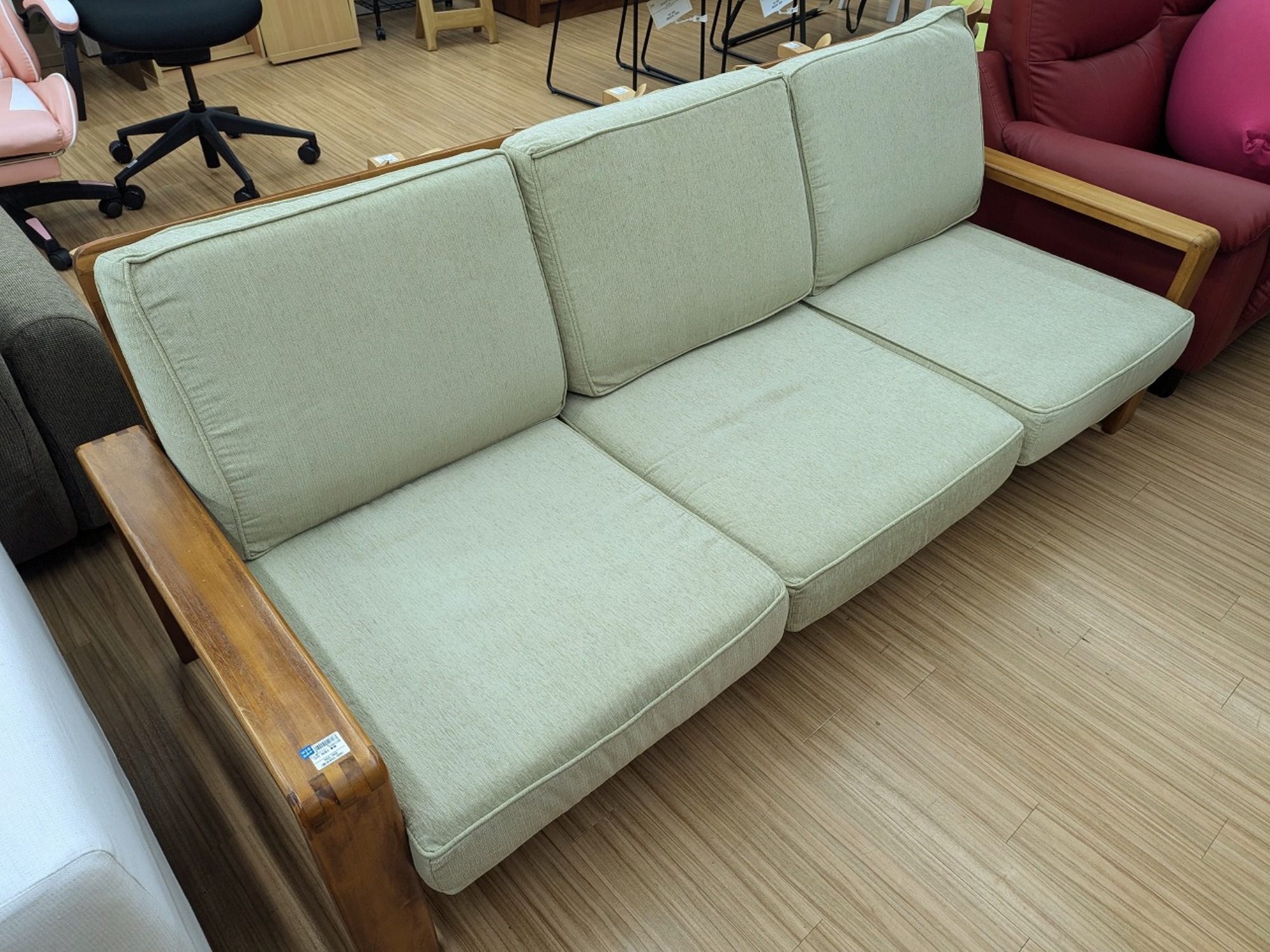 スキャンチークSCANTEAK 2〜3人掛けソファー　定価16万 スキャンチークSCANTEAK 2〜3人掛けソファー 定価16万 - メルカリ