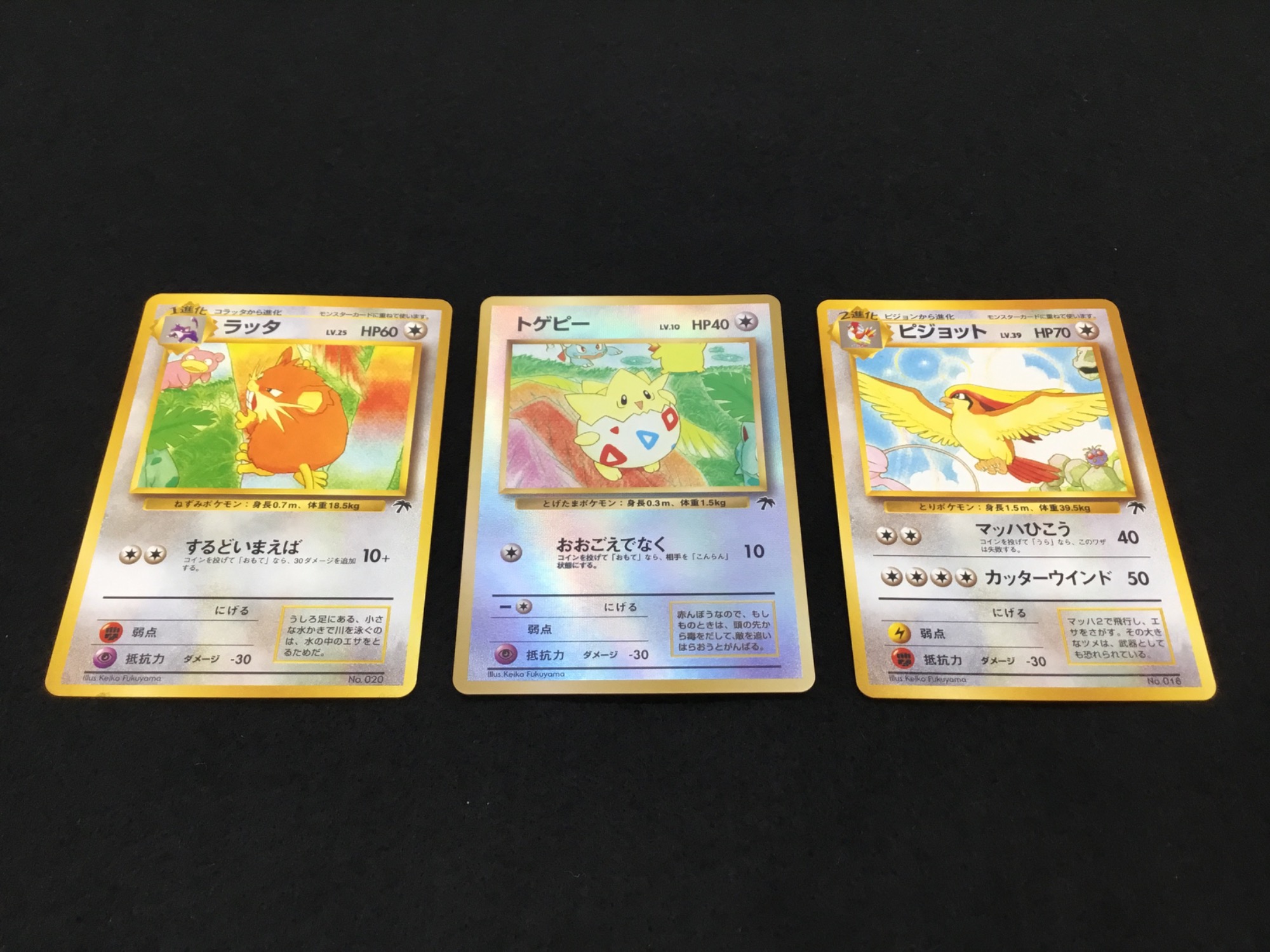サザンアイランド　ポケットモンスター　レインボーアイランド　3枚入り ポケモンカード旧裏 サザンアイランド レインボーアイランド