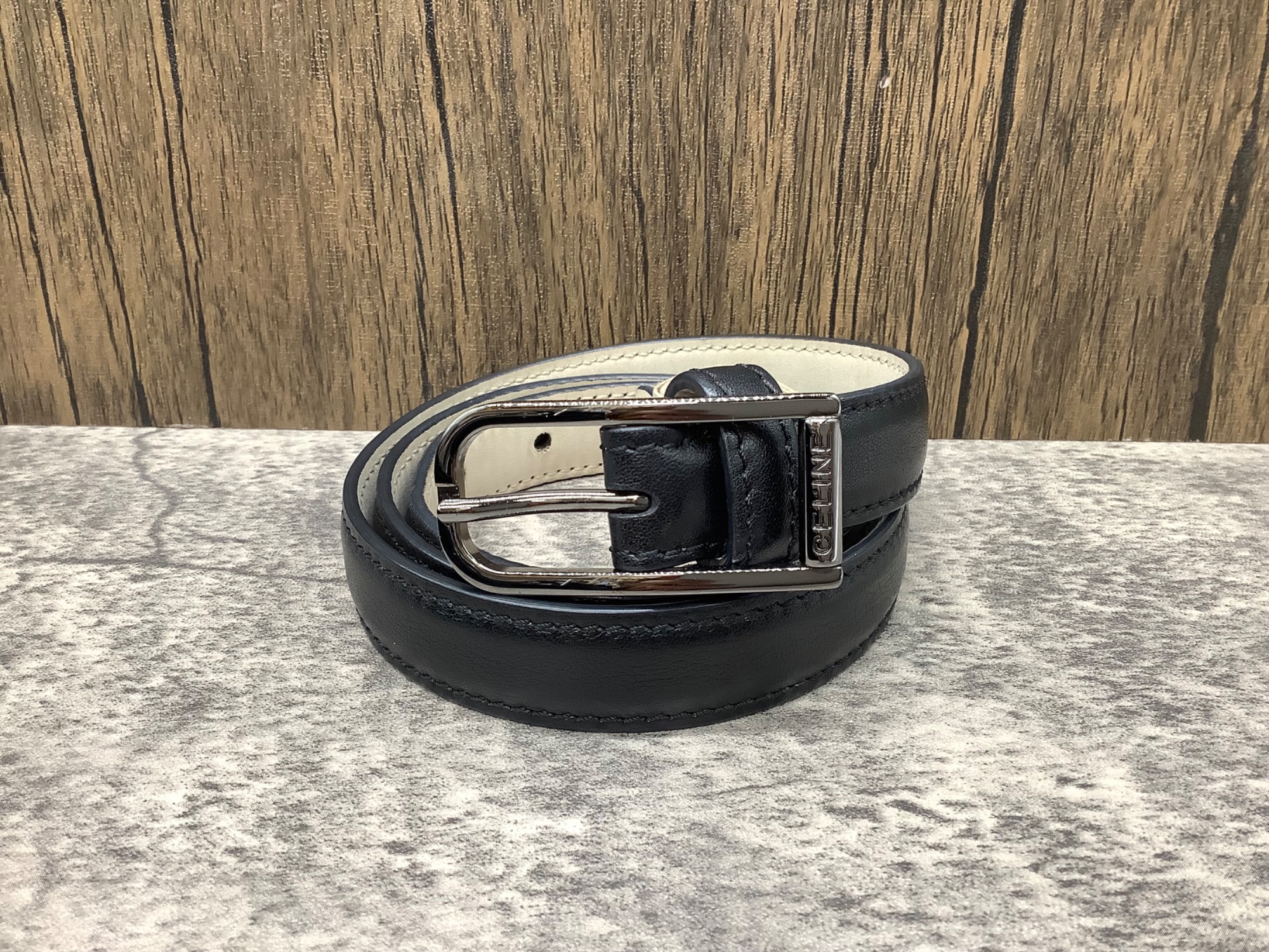 CELINE レザーベルト ブラックを入荷しました！！【つくば店】｜2025年